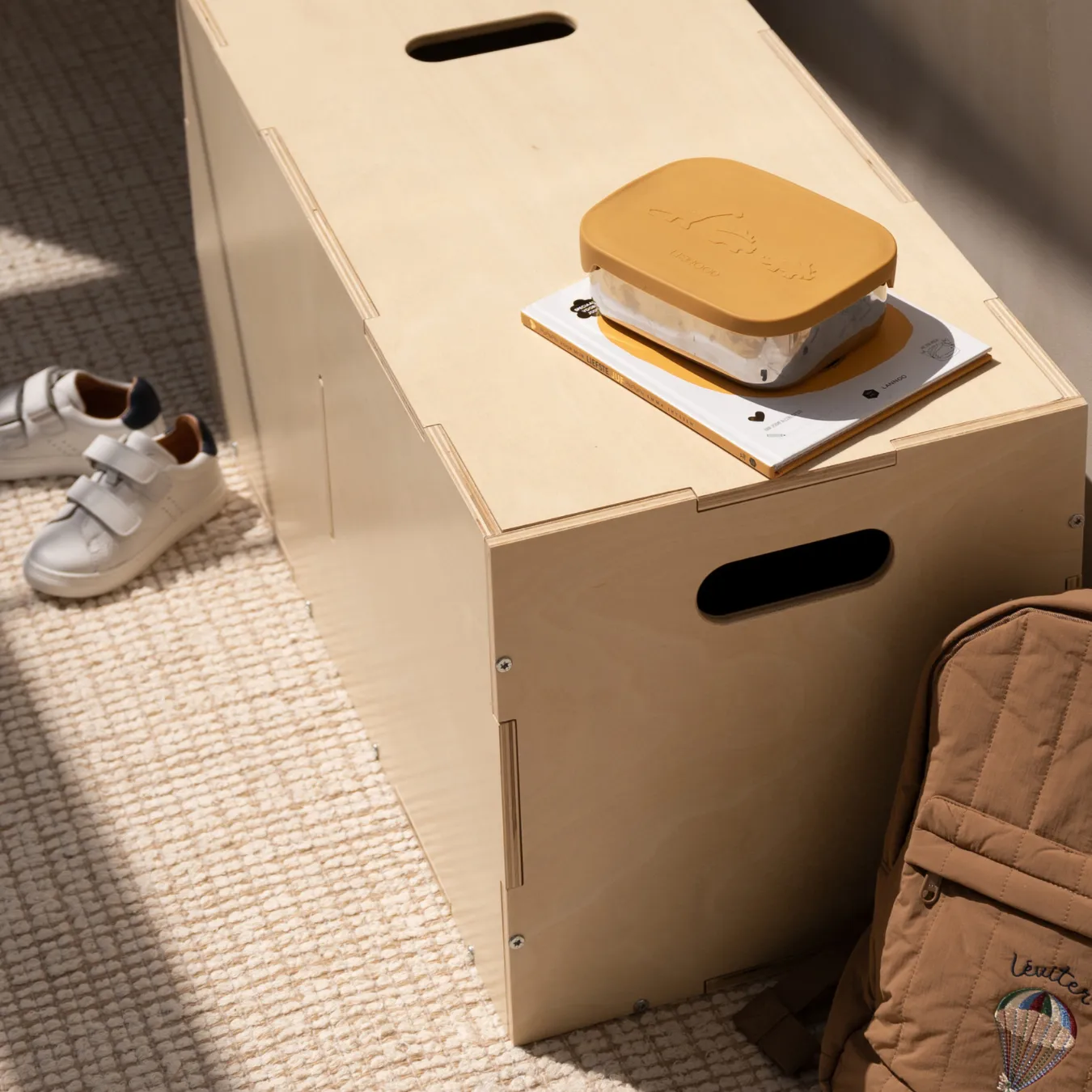 Cube Long oppbevaringsboks, Bjørk Nofred