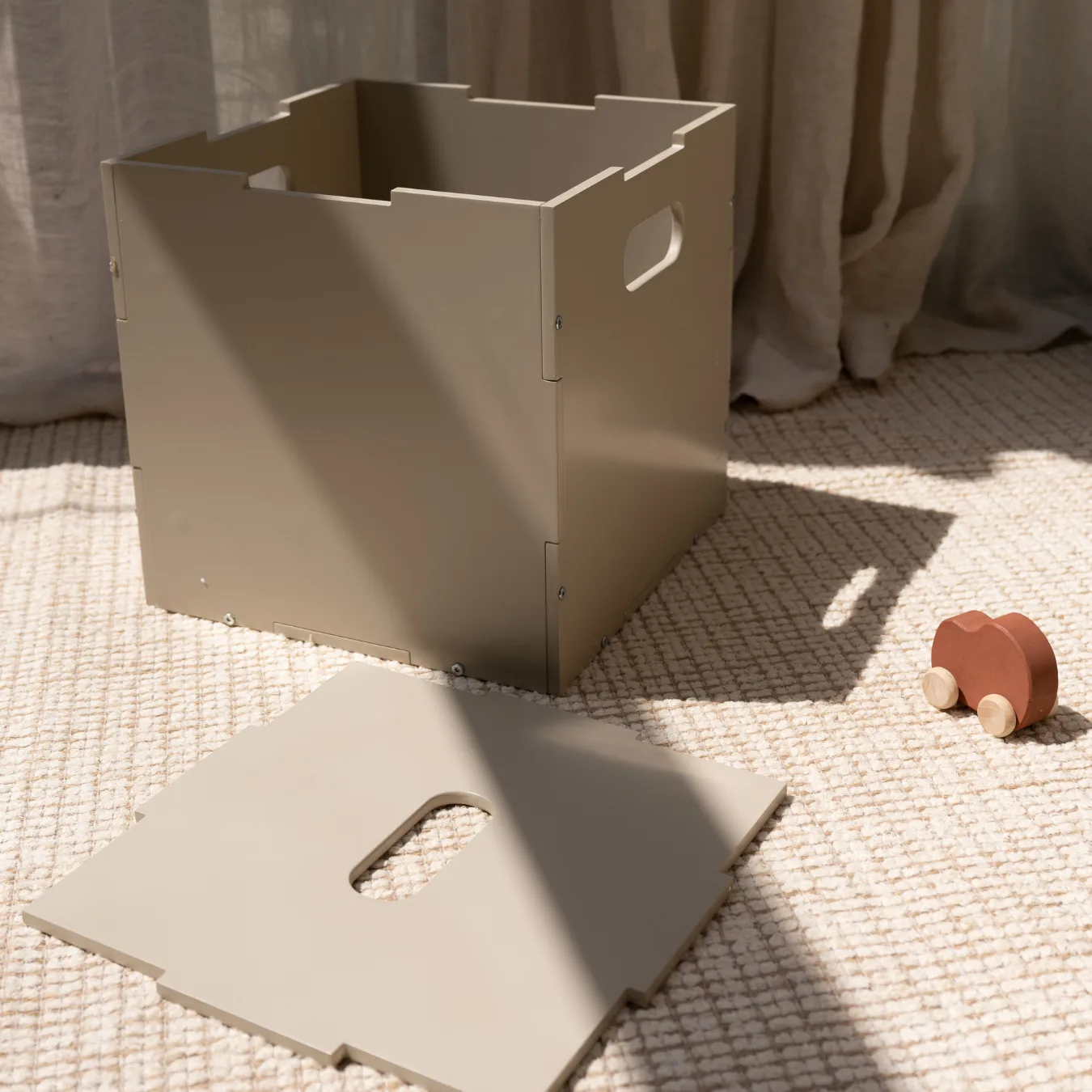 Cube Storage oppbevaringsboks, Beige Nofred
