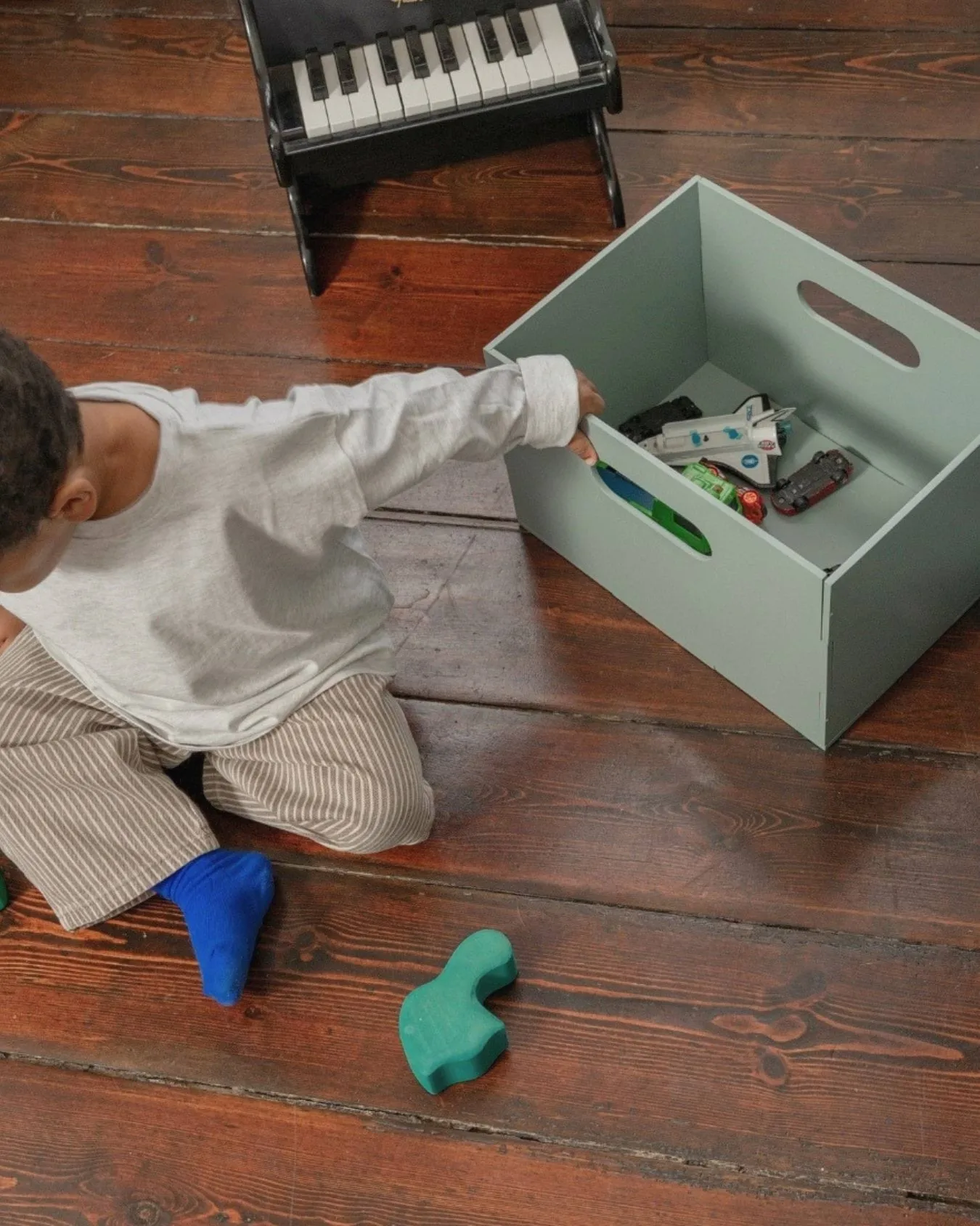 Kiddo Box oppbevaringsboks, Olivengrønn Nofred