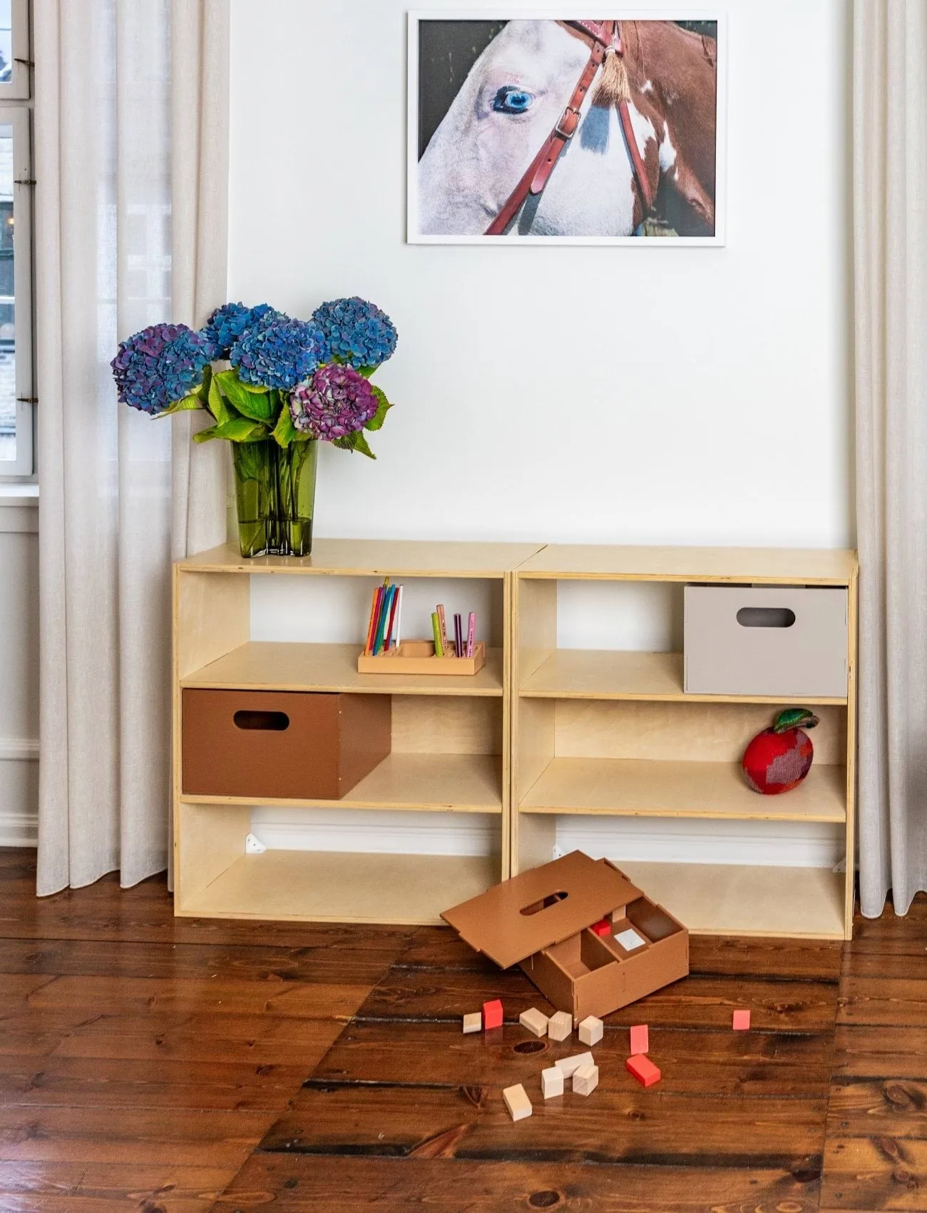 Kiddo Shelving barnehylle, Bjørk Nofred