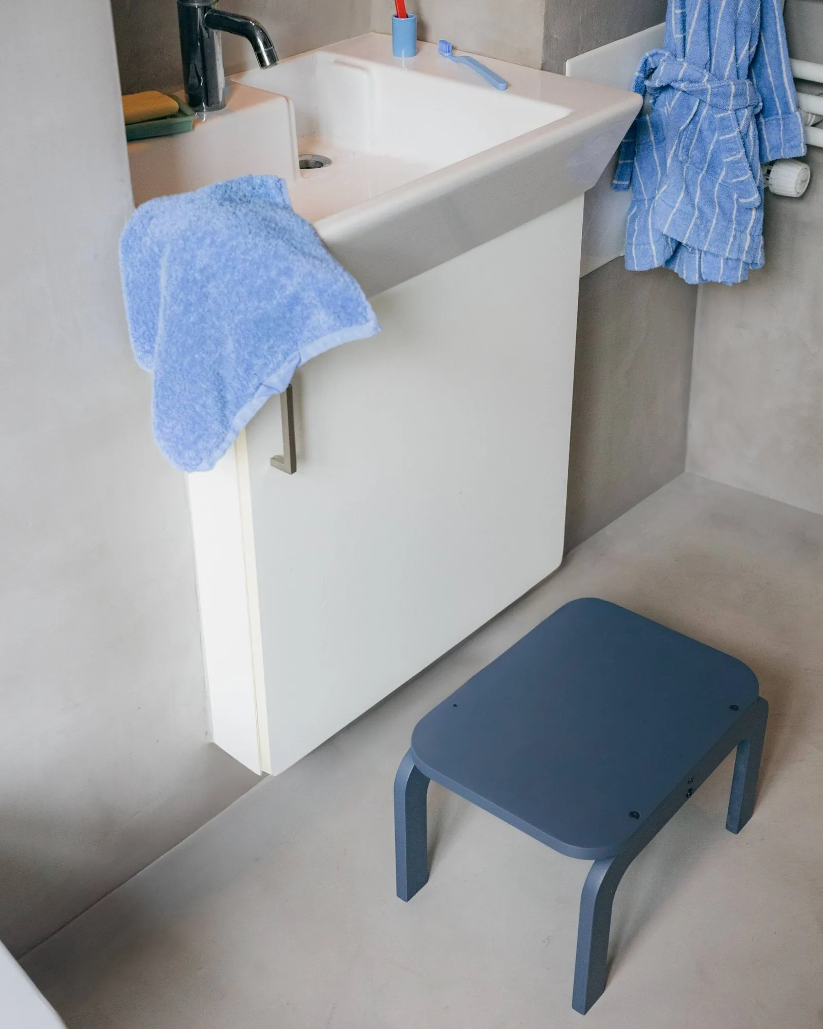 Kiddo Step Seat krakk, Blue Nofred