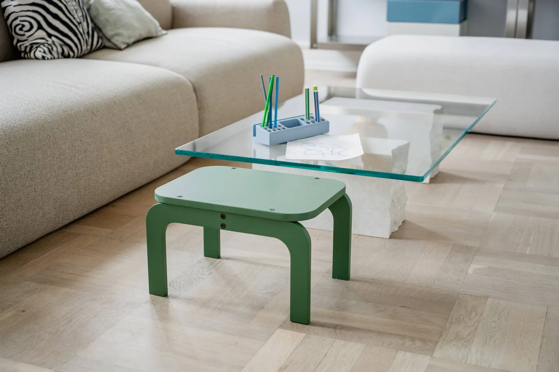 Kiddo Step Seat krakk, Curry Nofred