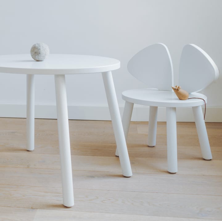 Mouse Chair barnestol, Hvit Nofred