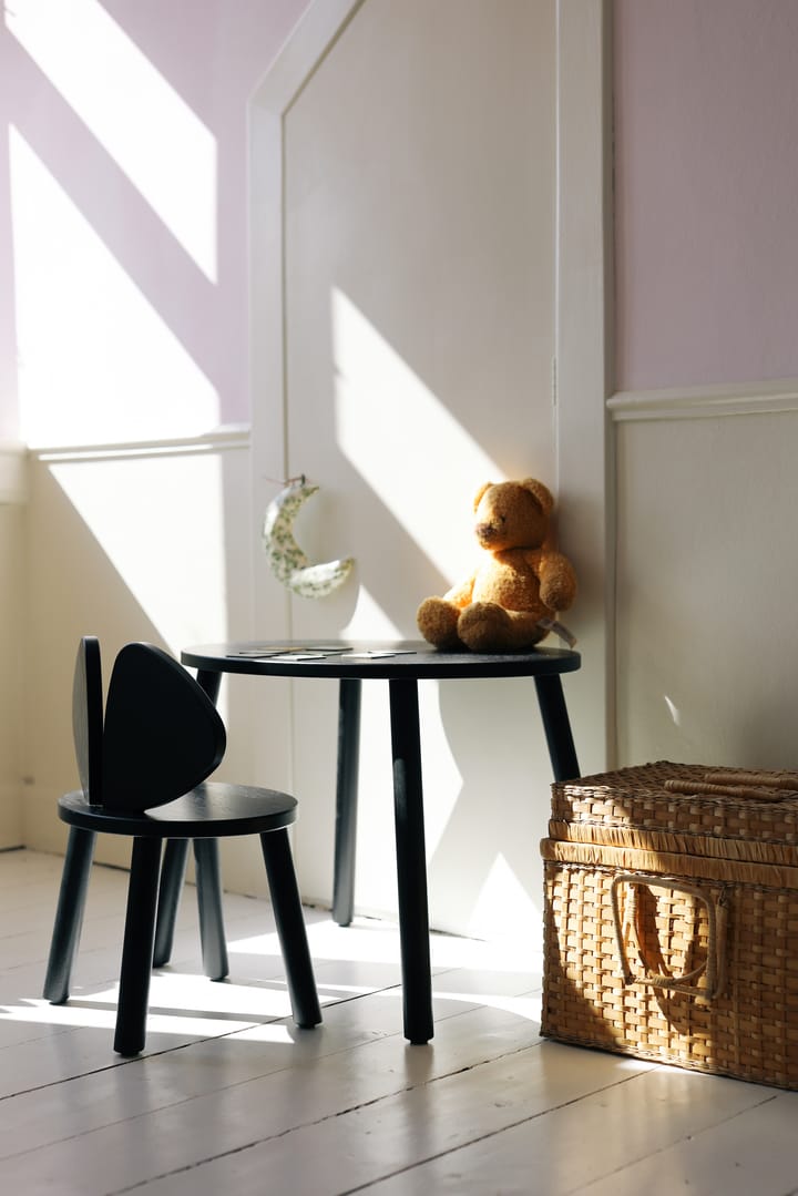 Mouse Chair barnestol, Svart Nofred