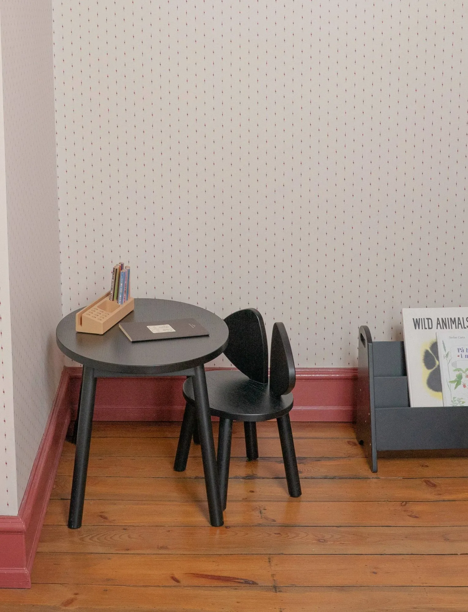 Mouse Chair barnestol, Svart Nofred