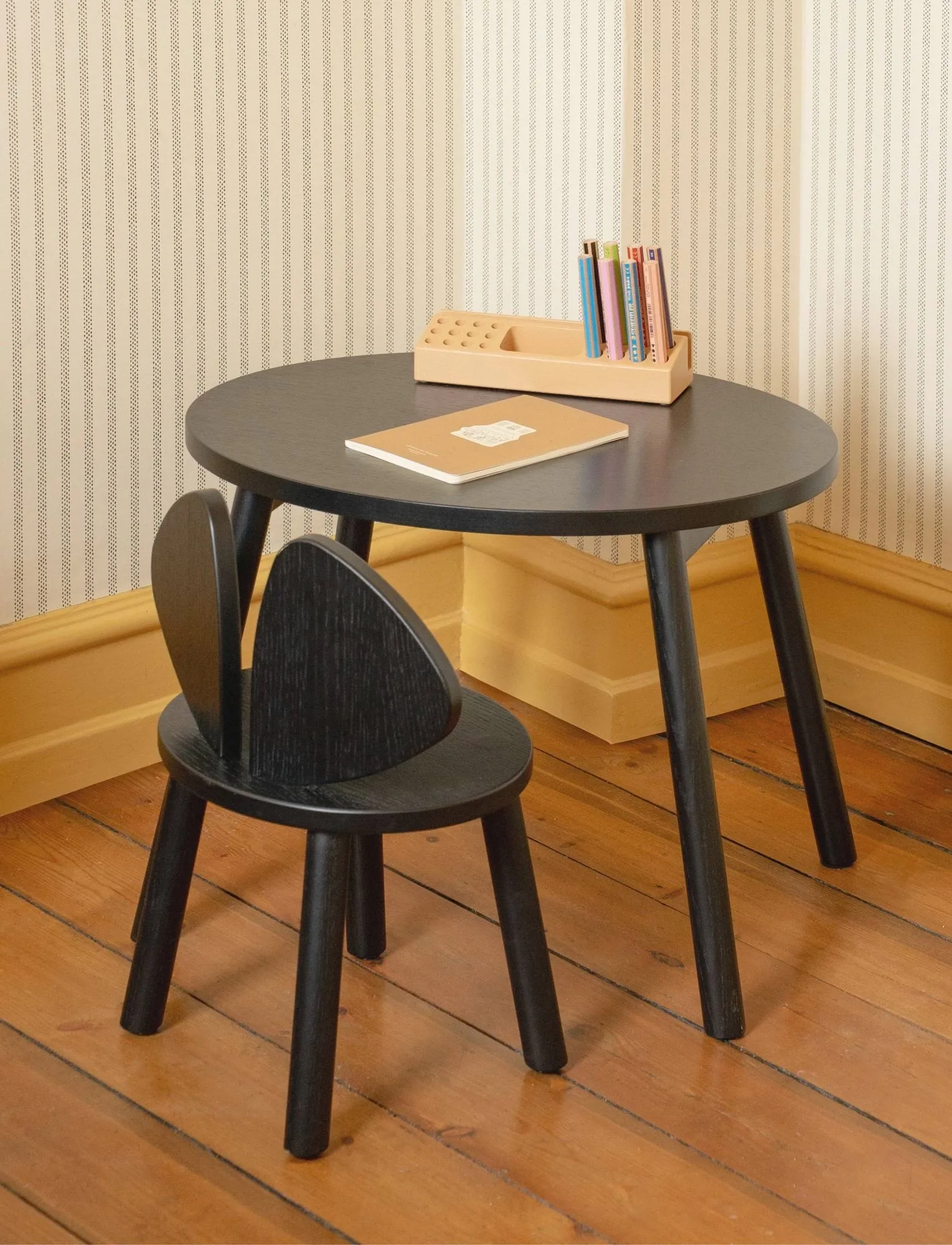 Mouse Chair barnestol, Svart Nofred