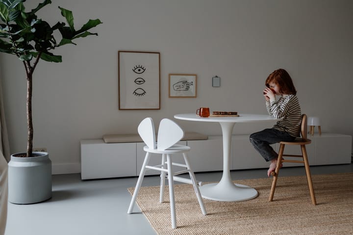 Mouse Chair Junior stol, Hvit Nofred