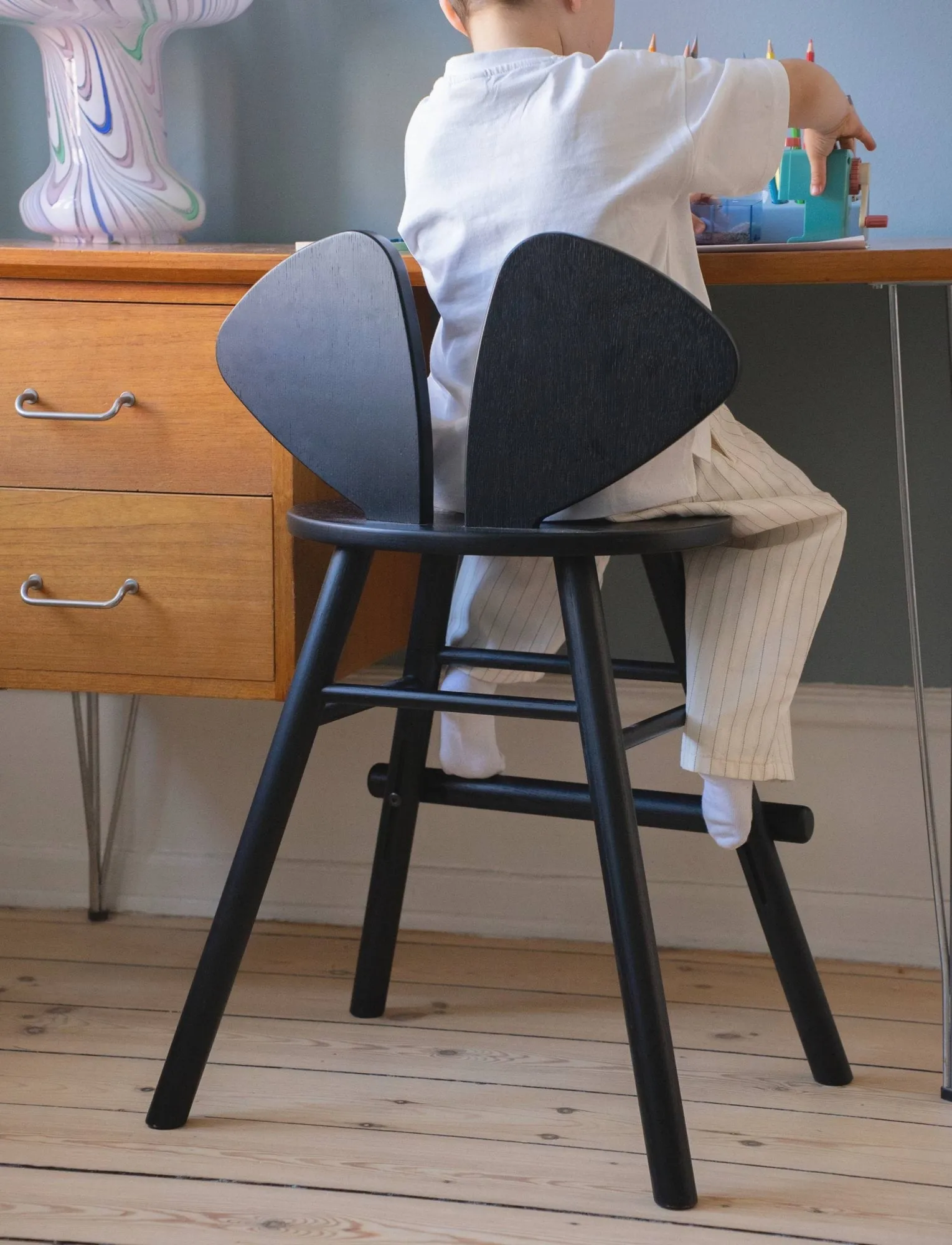 Mouse Chair Junior stol, Svart Nofred