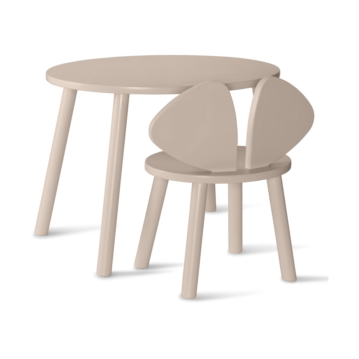 Nofred Mouse set barnestol + bord Beige