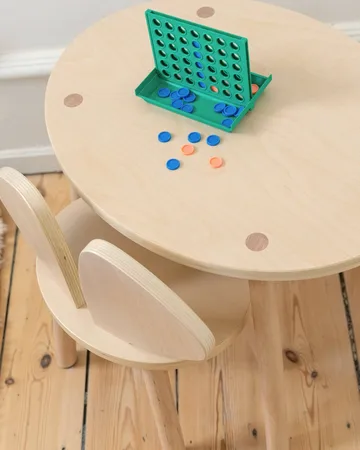 Mouse set barnestol + bord - Bjørk - Nofred