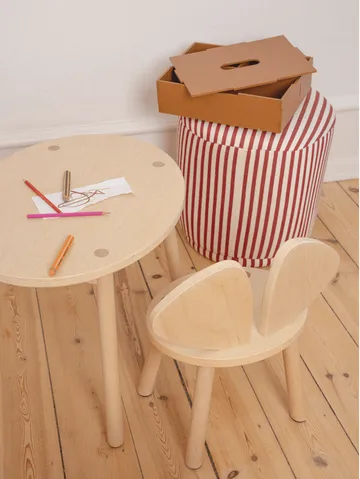 Mouse set barnestol + bord - Bjørk - Nofred