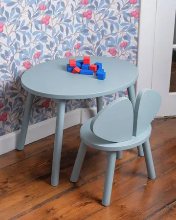 Mouse set barnestol + bord - Olivengrønn - Nofred