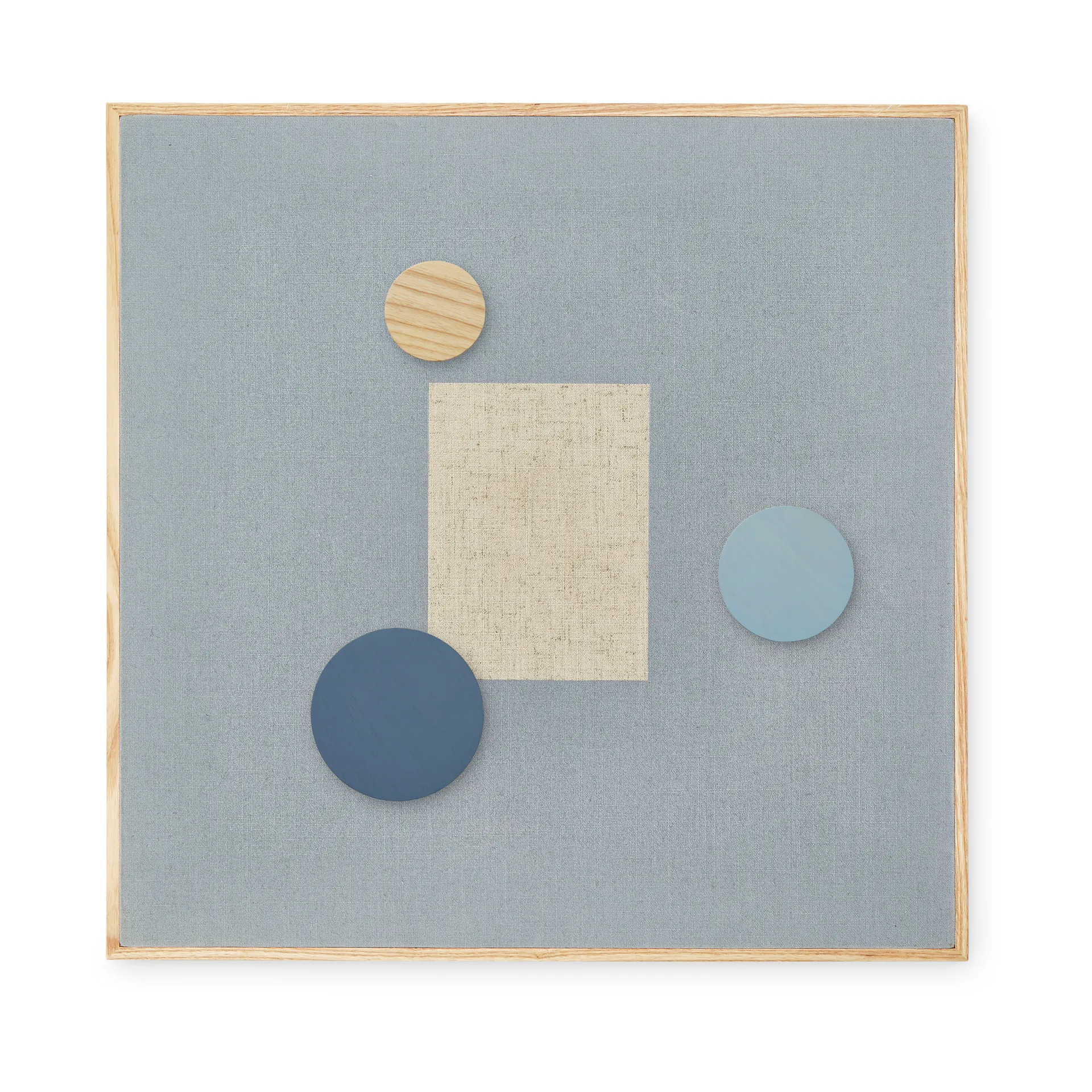 Noticeboard oppslagstavle + 3 magneter, Blå Nofred