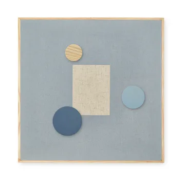 Noticeboard oppslagstavle + 3 magneter - Blå - Nofred