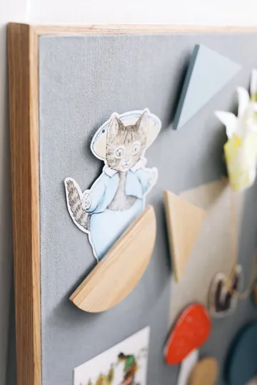 Noticeboard oppslagstavle + 3 magneter - Blå - Nofred