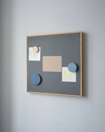 Noticeboard oppslagstavle + 3 magneter - Blå - Nofred