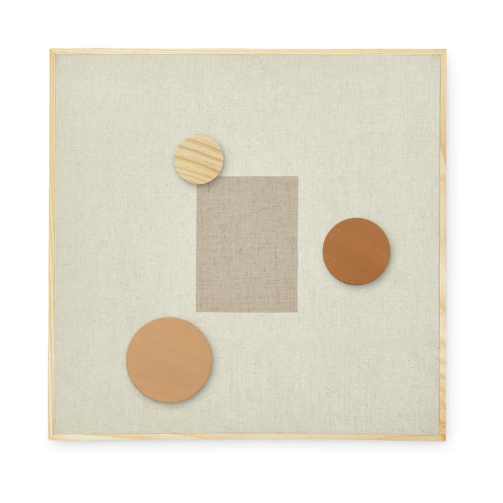 Noticeboard oppslagstavle + 3 magneter - Sand - Nofred