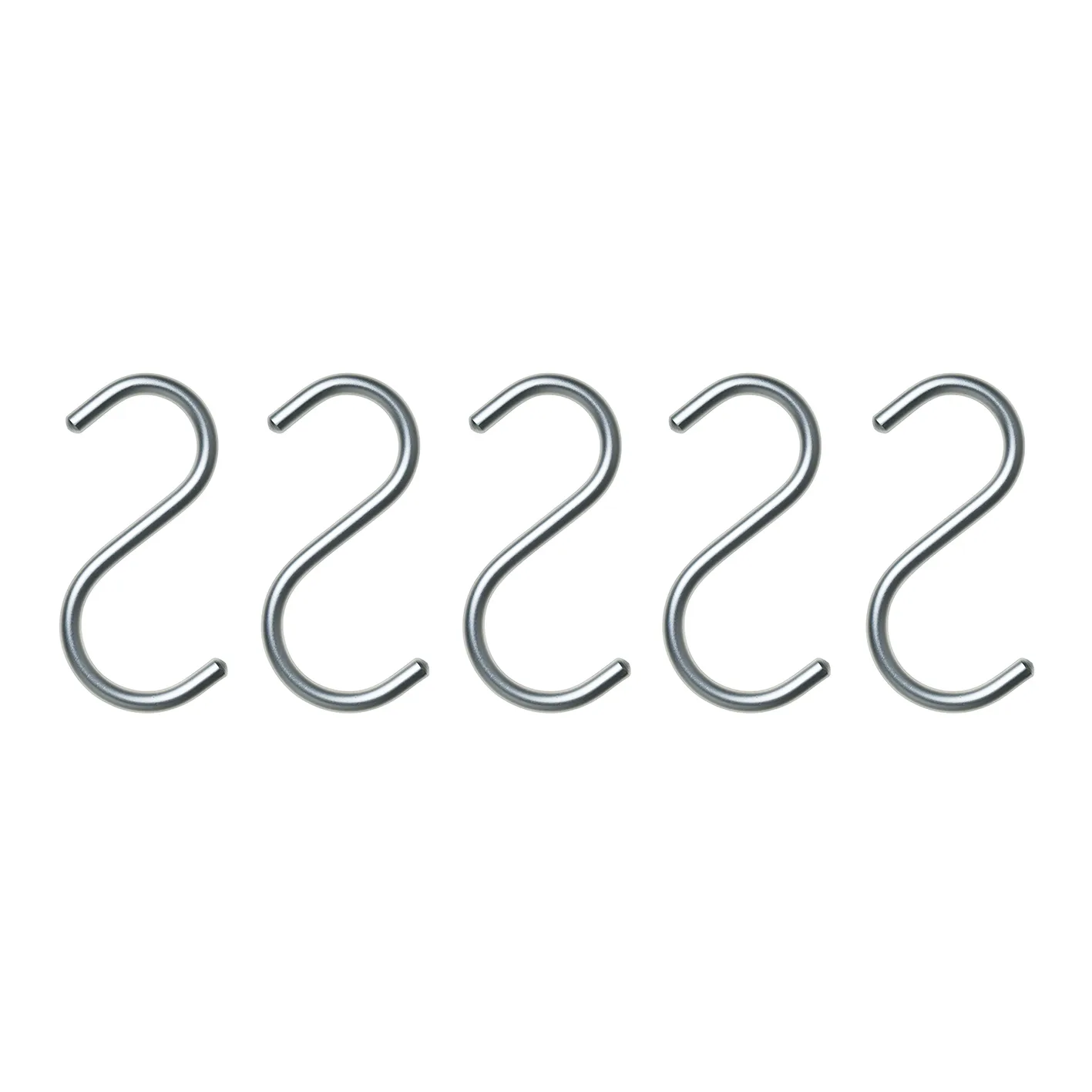 S-Hook knagg 5-stk., sølv Nomess Copenhagen