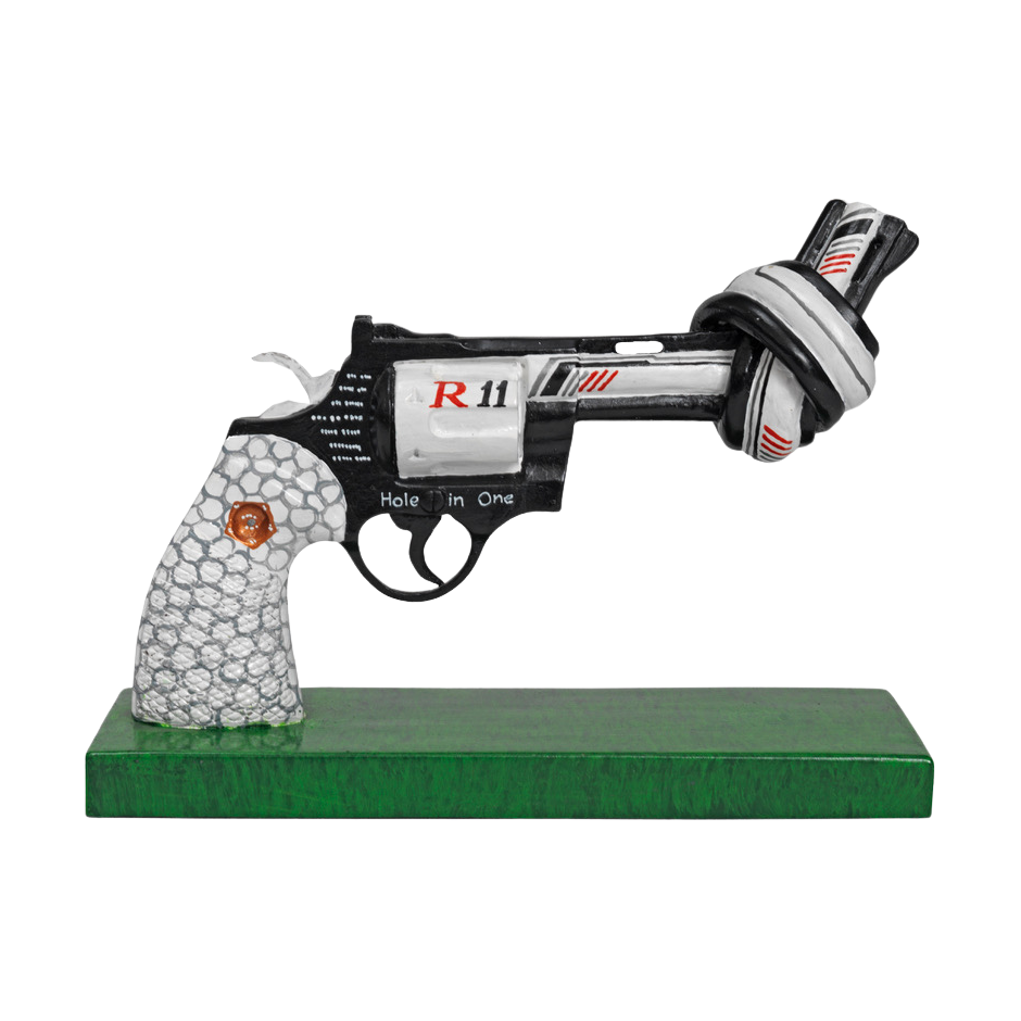 Non Violence Drive for Peace dekorasjon 30 cm Multi