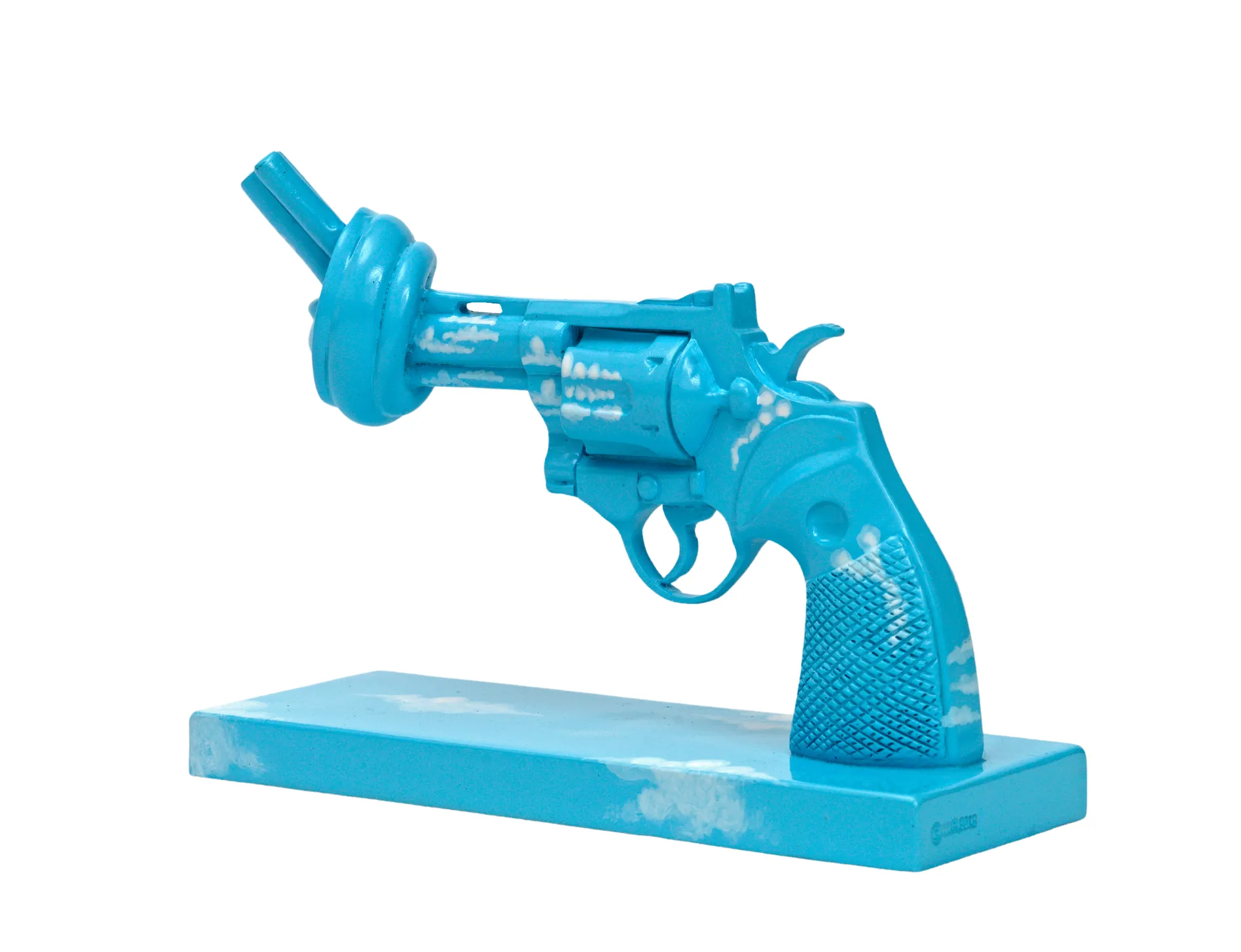 Imagine dekorasjon 30 cm, Blå-hvit Non Violence