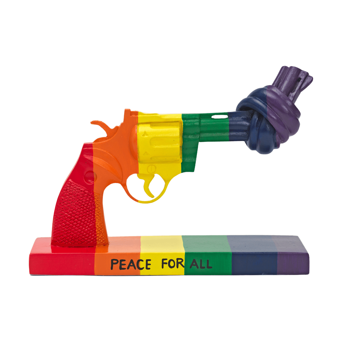 Non Violence Peace for All dekorasjon 19 cm Multi
