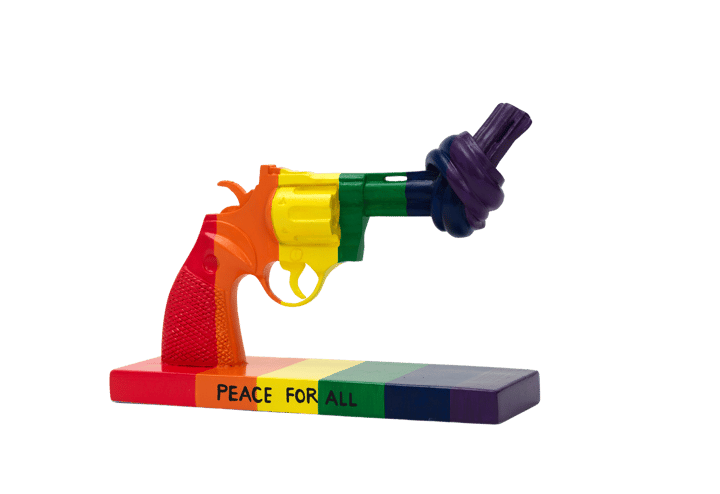 Peace for All dekorasjon 19 cm, Multi Non Violence