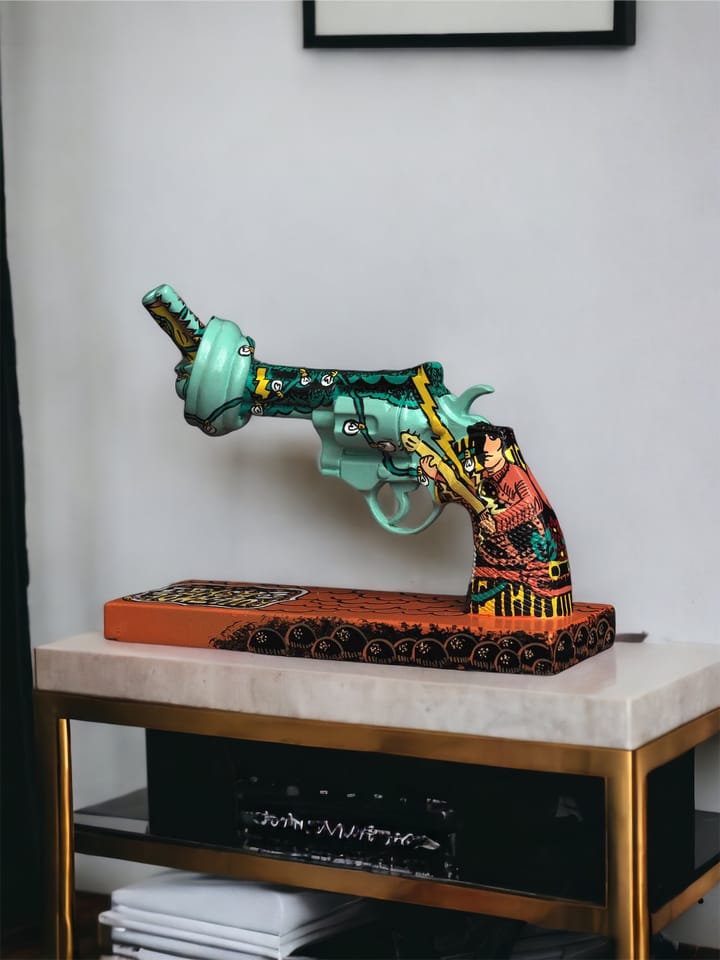 Peace n Luv dekorasjon 19 cm, Multi Non Violence