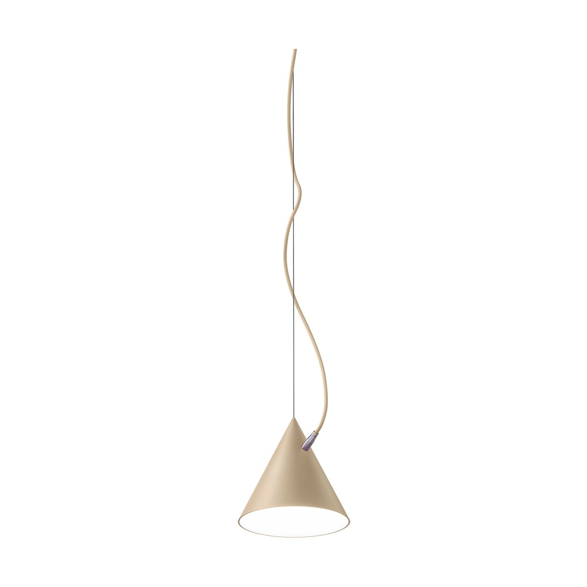 Bilde av Noon Castor pendel 20 cm Beige-lysebeige-sølv