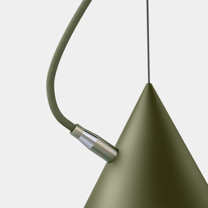 Castor pendel 40 cm, Militærgrønn-grønn-messing Noon