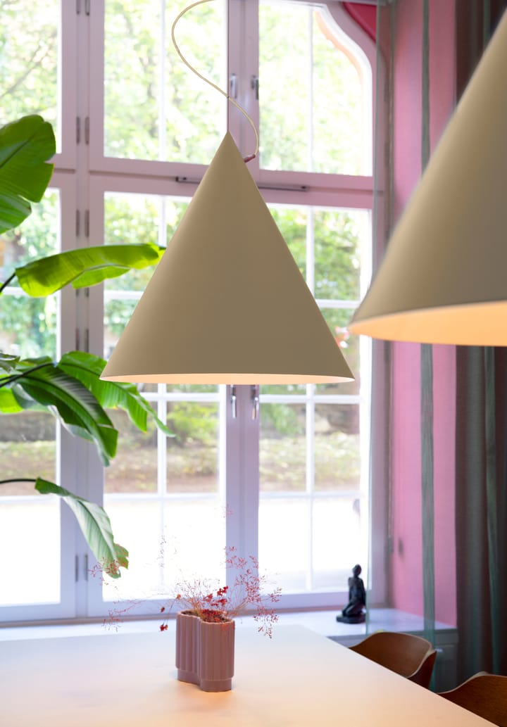 Castor pendel 60 cm, Beige-lysebeige-sølv Noon