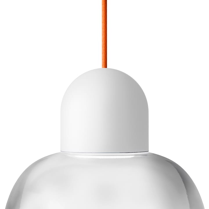 Dia pendel 27 cm, Hvit-oransje Noon