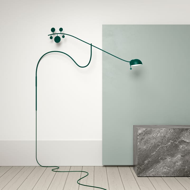 Juno vegglampe, British racing green-mørkegrønn Noon