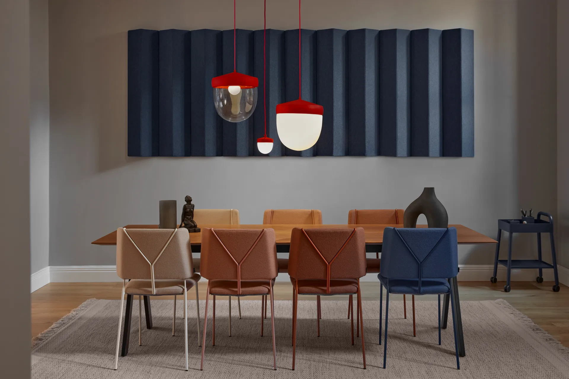 Pan pendel frostet 10 cm, Rød-rød Noon