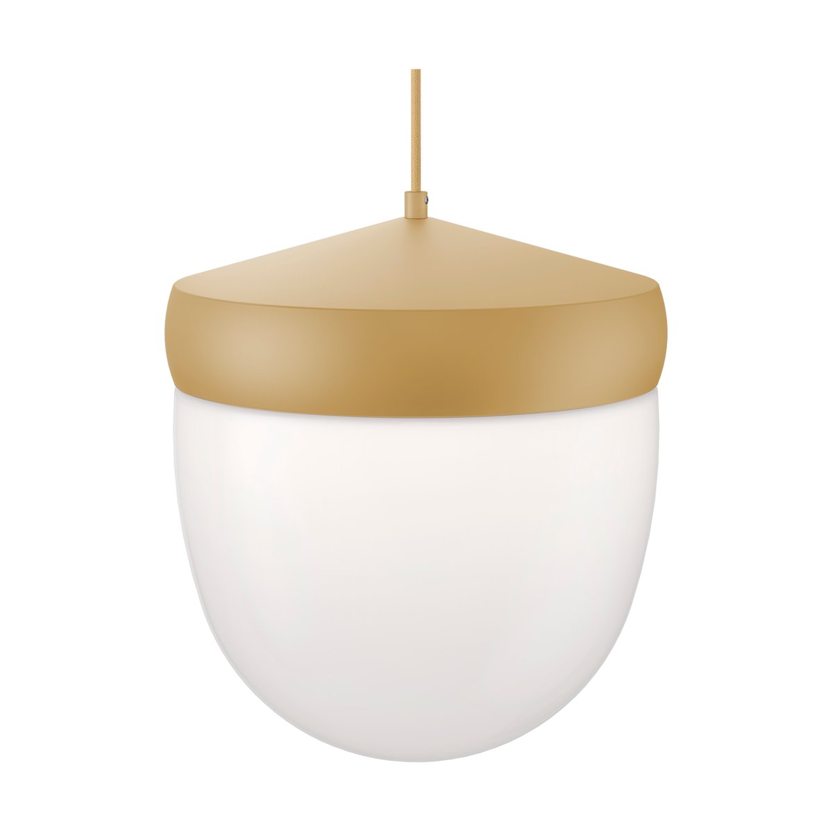 Bilde av Noon Pan pendel frostet 30 cm Beige-lysebeige
