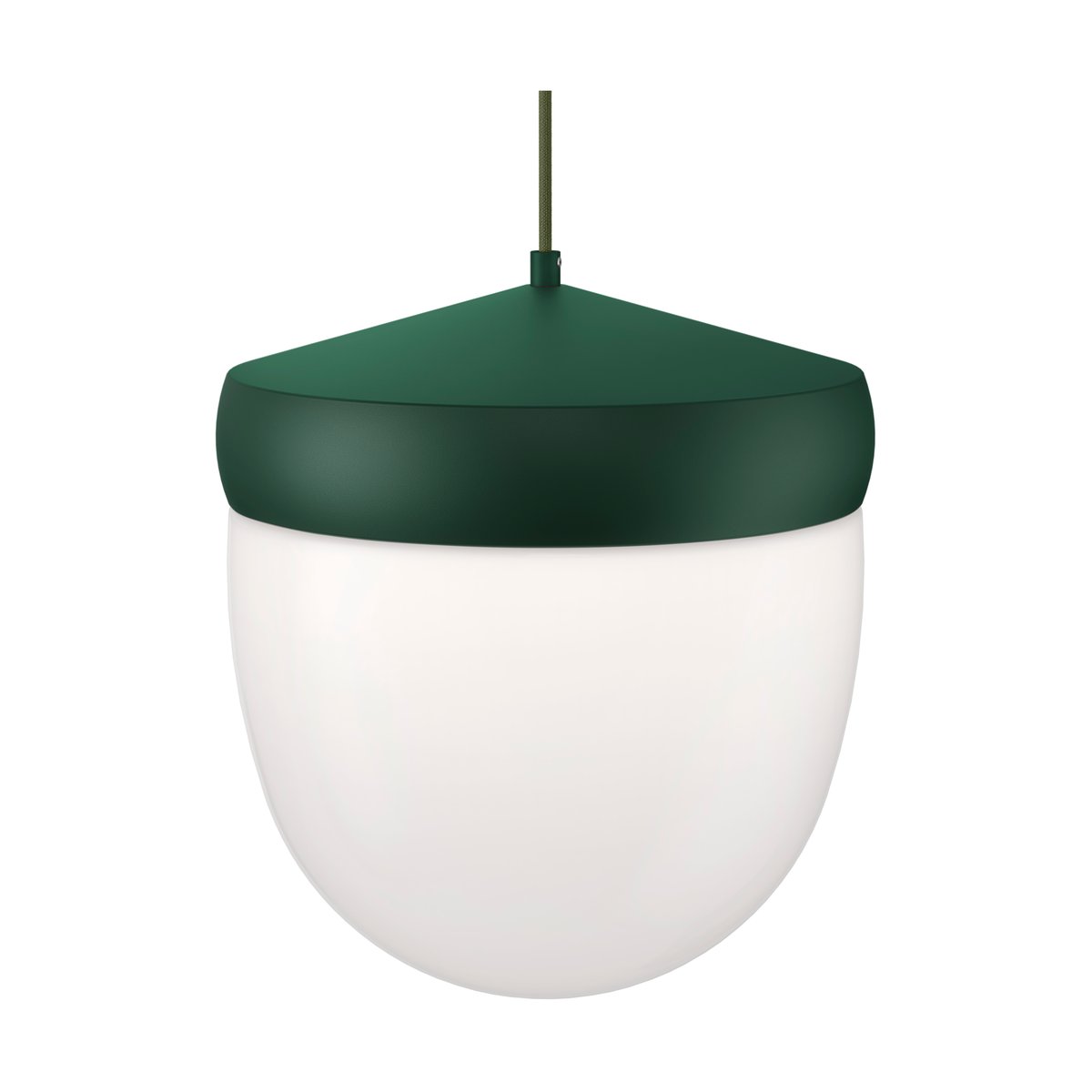 Bilde av Noon Pan pendel frostet 30 cm British racing green-mørkegrønn