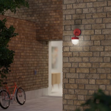 Pan vegglampe frostet 10 cm - Rød - Noon