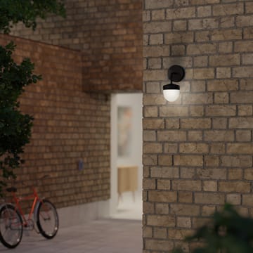 Pan vegglampe frostet 10 cm - Svart - Noon