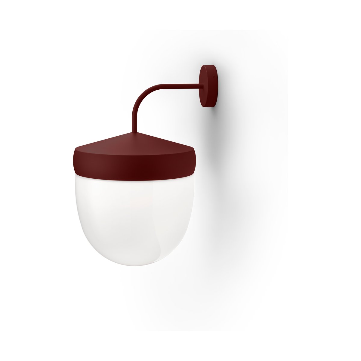 Bilde av Noon Pan vegglampe frostet 30 cm Bordeauxrød