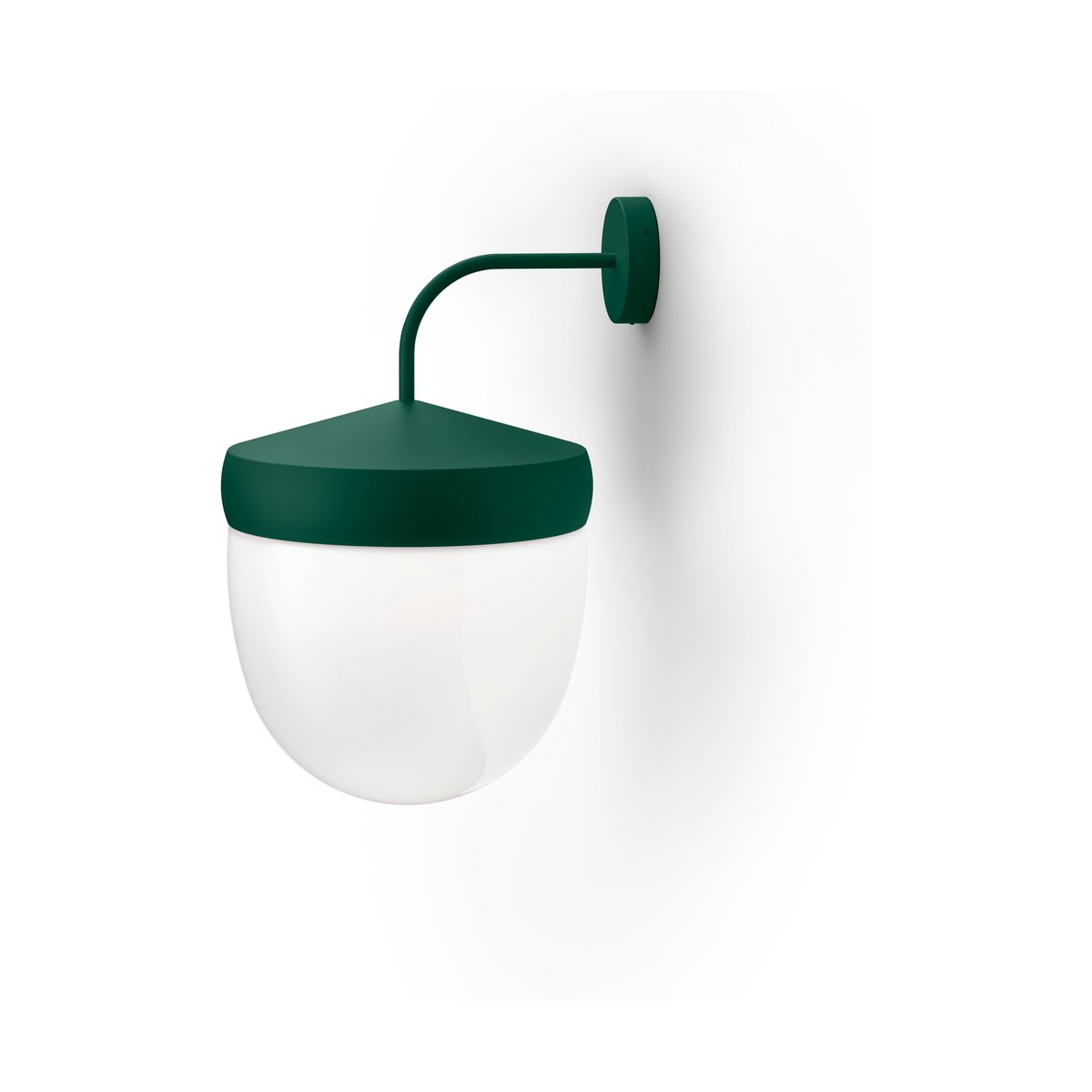 Bilde av Noon Pan vegglampe frostet 30 cm British racing green