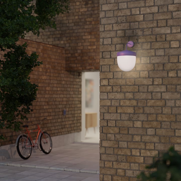 Pan vegglampe frostet 30 cm, Lilla Noon