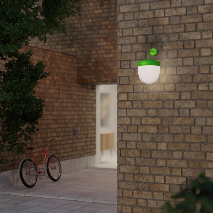 Pan vegglampe frostet 30 cm, Lysegrønn Noon