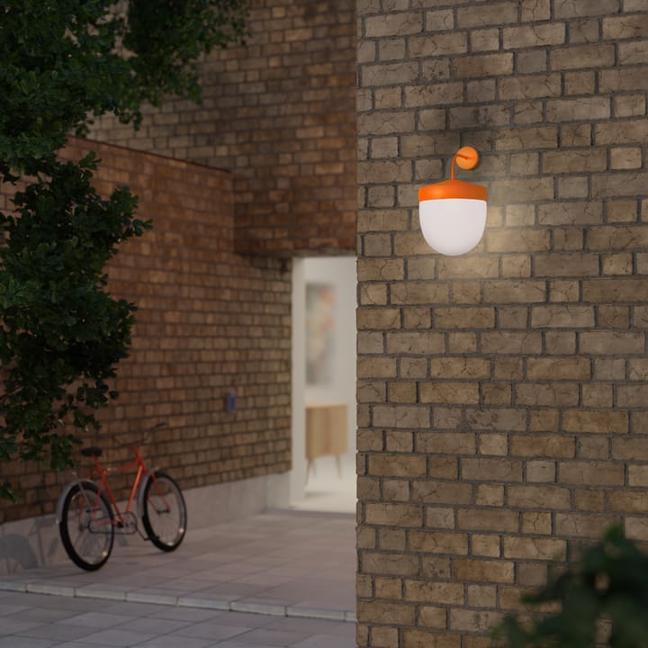 Pan vegglampe frostet 30 cm, Oransje Noon