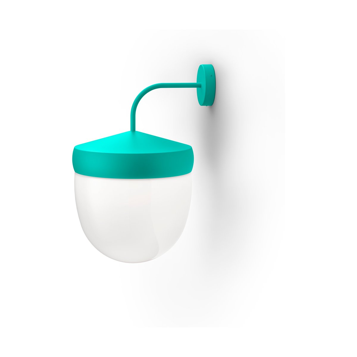 Bilde av Noon Pan vegglampe frostet 30 cm Turkis