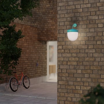 Pan vegglampe frostet 30 cm - Turkis - Noon