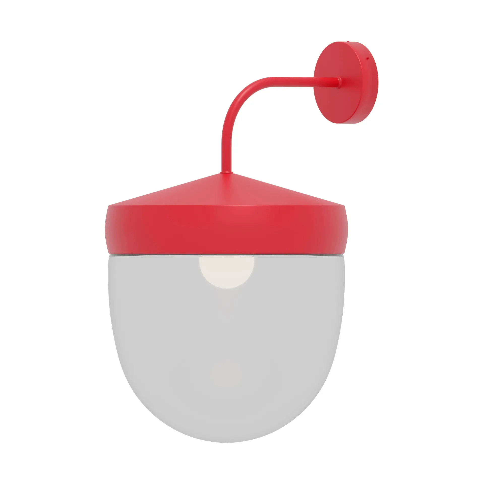 Pan vegglampe klar 30 cm, Rød Noon