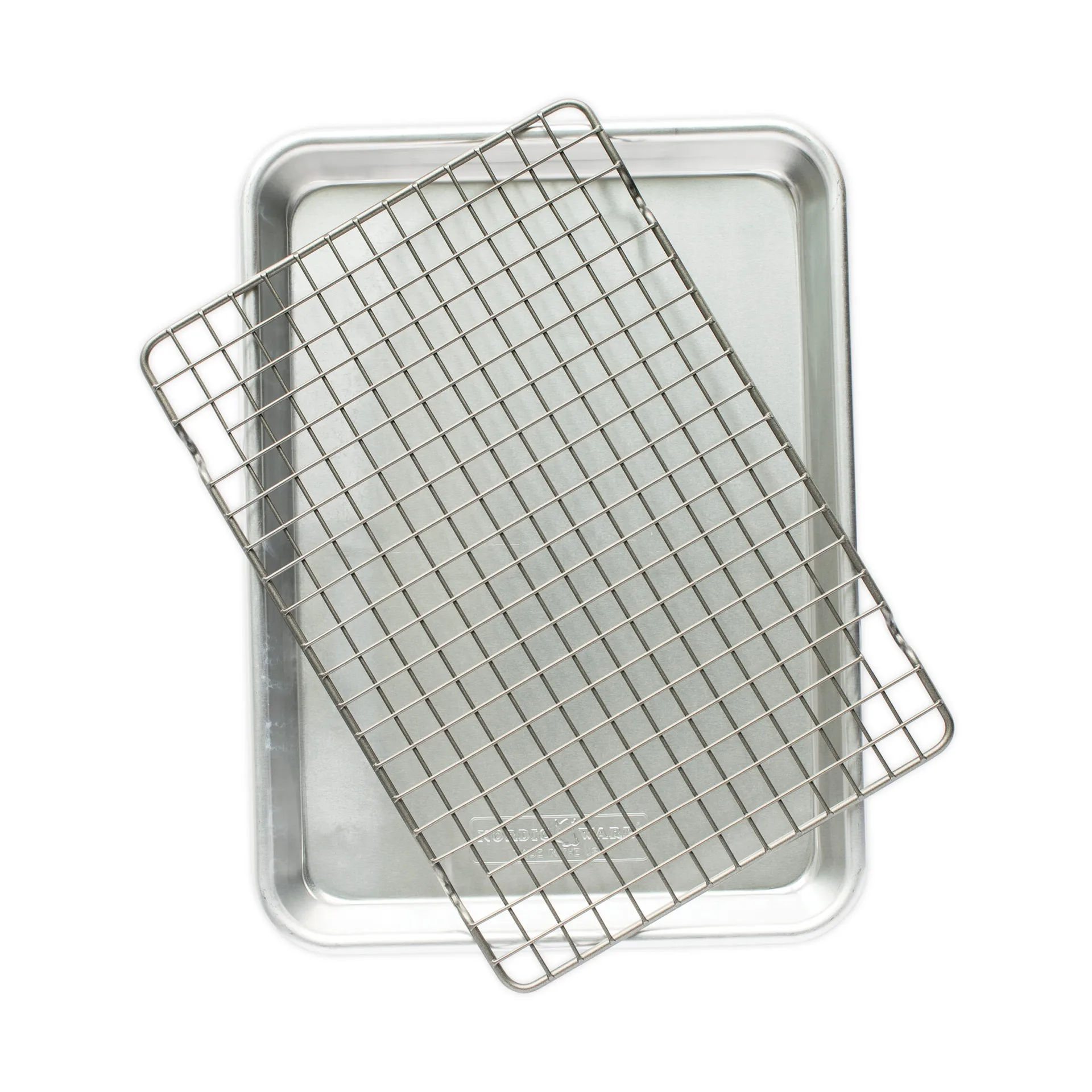 Naturals quarter sheet bakeplate med rist, Sølv Nordic Ware