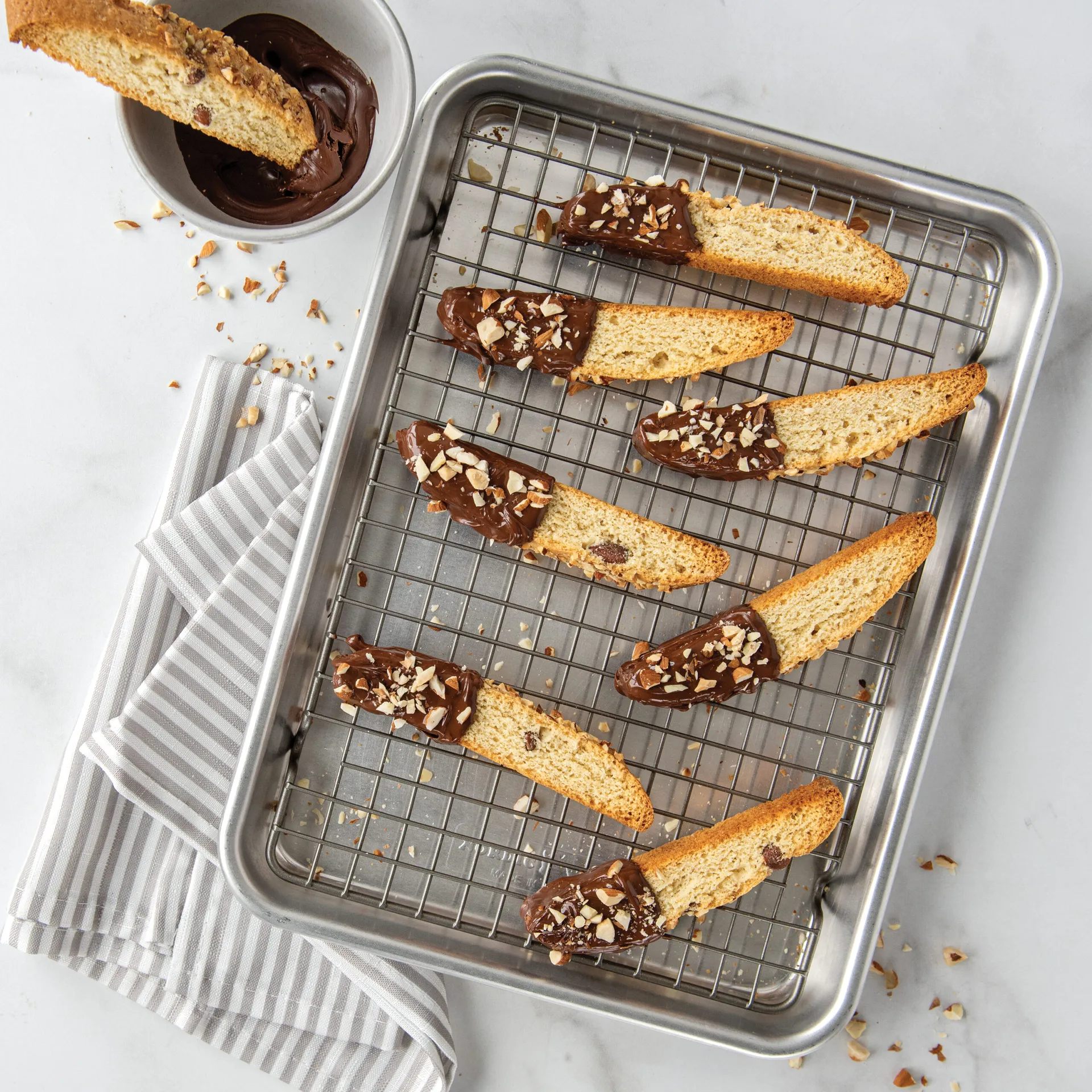 Naturals quarter sheet bakeplate med rist, Sølv Nordic Ware