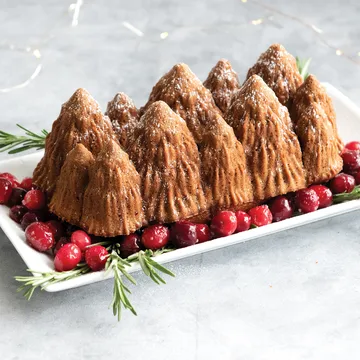 Nordic Ware Alpine forest bakeform - Sølv - Nordic Ware