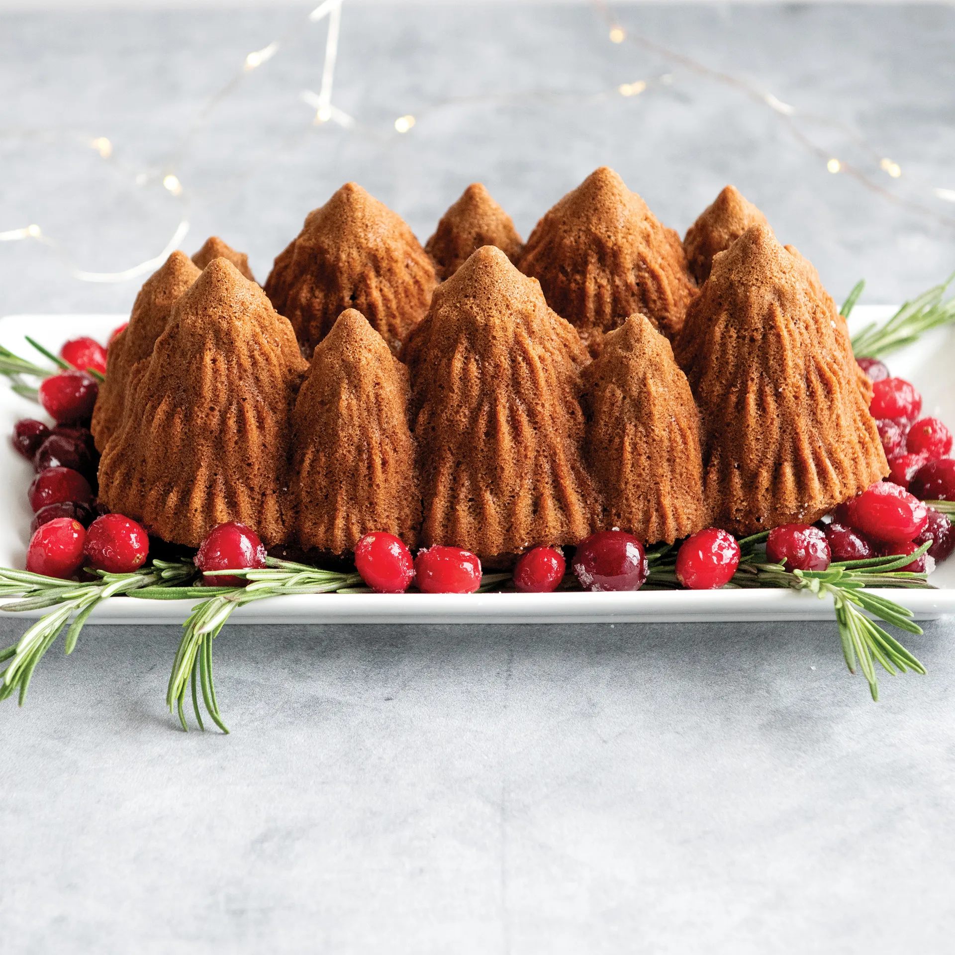 Nordic Ware Alpine forest bakeform, Sølv Nordic Ware