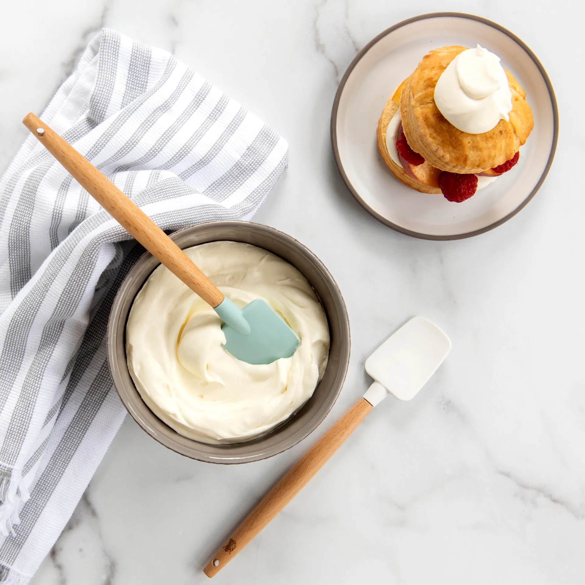 Nordic Ware minislikkepott bøk 2-pakning, Hvit, blå Nordic Ware